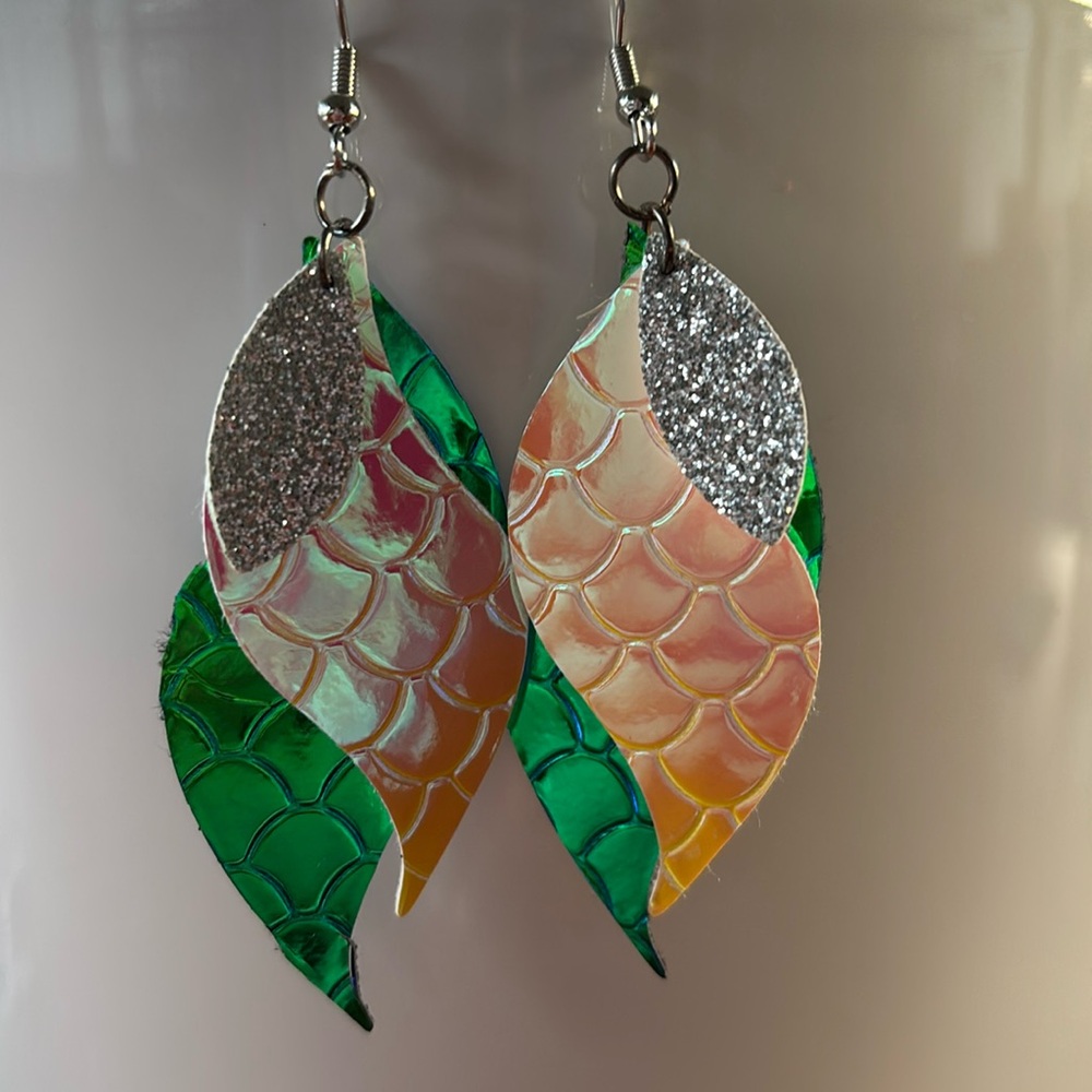 Colorful Mermaid Inspired Earrings
